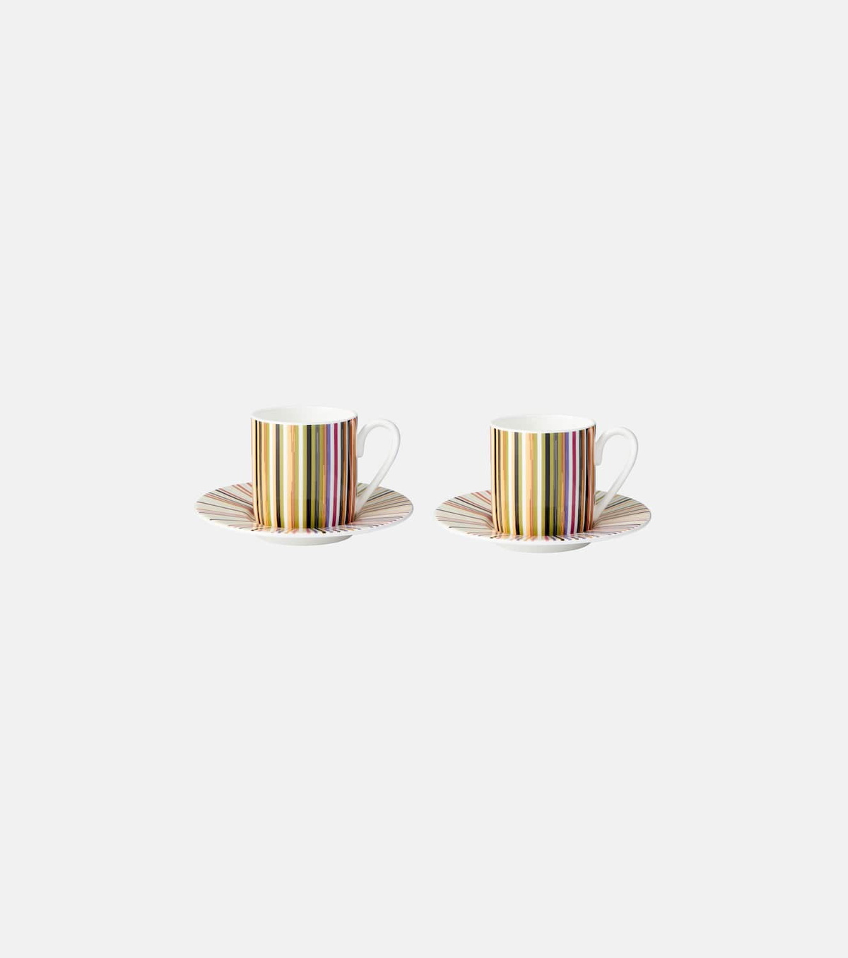 Missoni Stripes Jenkins set of 2 espresso cups and saucers