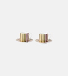 Missoni Stripes Jenkins set of 2 espresso cups and saucers