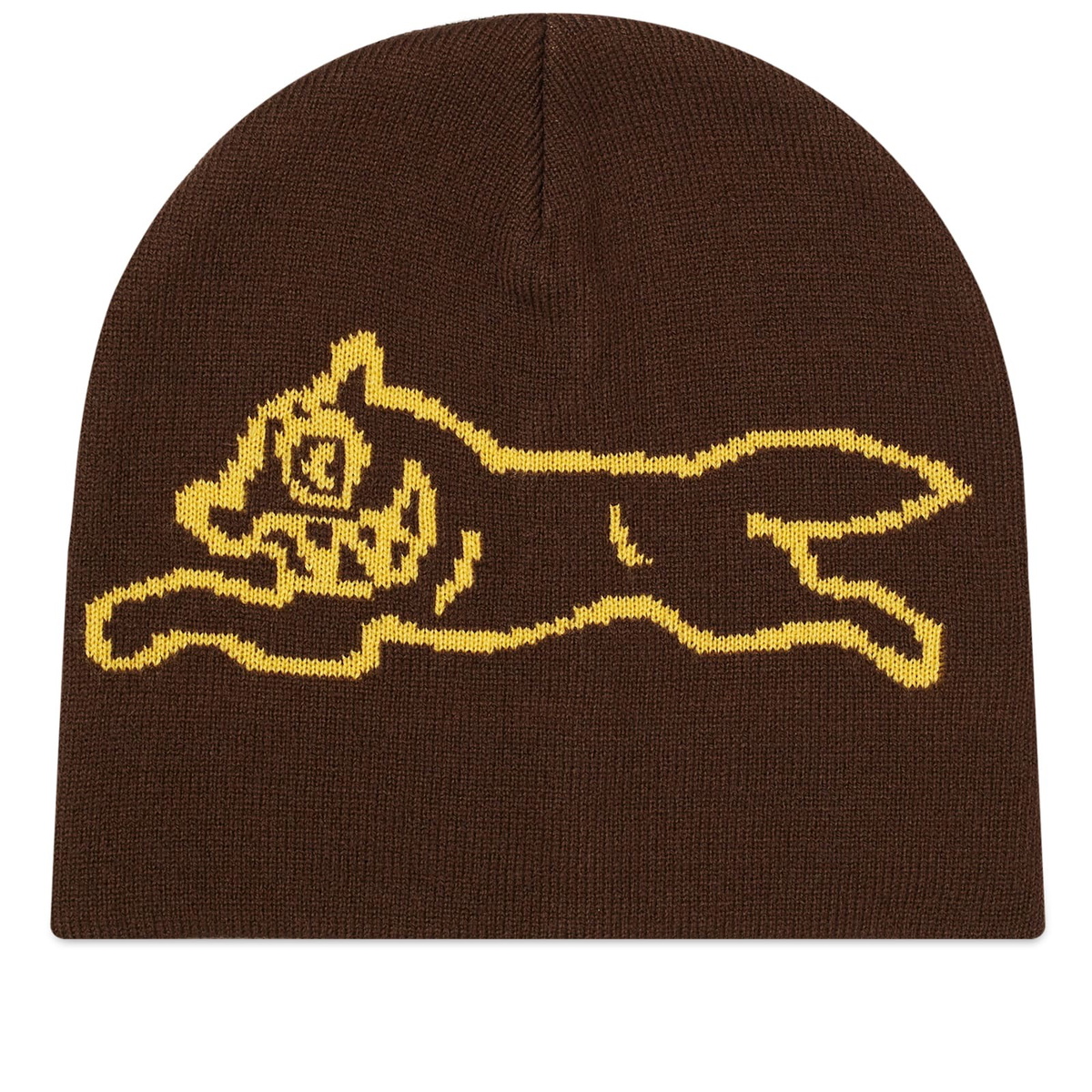 ICECREAM Men's Running Dog Beanie in Brown 