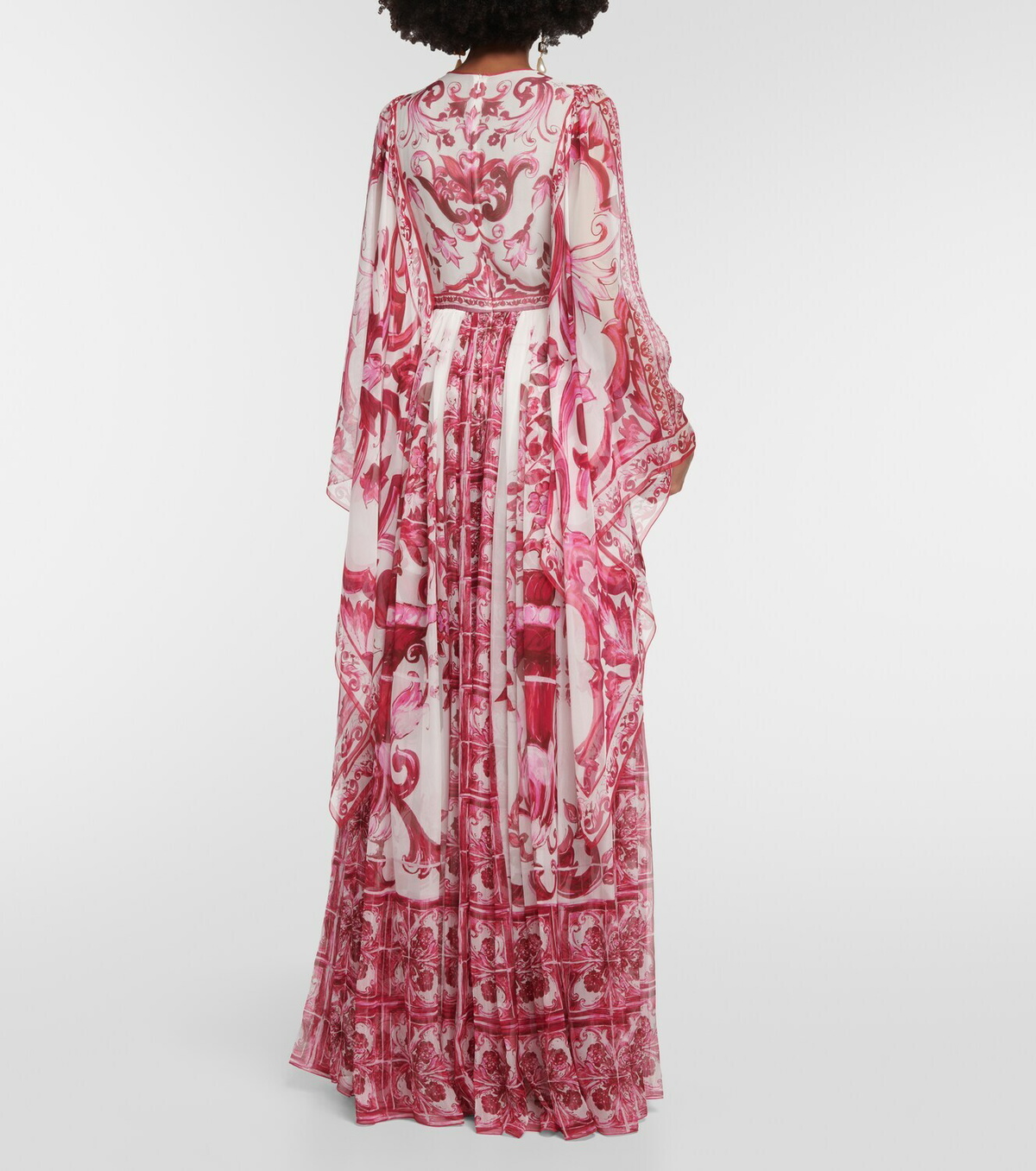 Dolce&Gabbana Majolica silk maxi dress Dolce & Gabbana