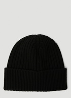 Knit Beanie Hat in Black