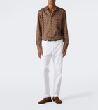 Etro Printed cotton poplin shirt