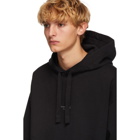 Acne Studios Black Distressed Logo Hoodie