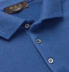 Loro Piana - Slim-Fit Baby Cashmere Polo Shirt - Blue