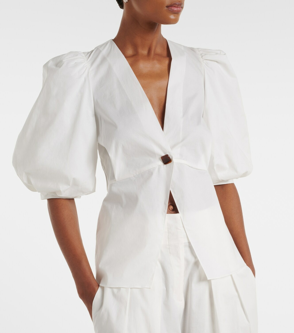 Adriana Degreas Cotton-blend top