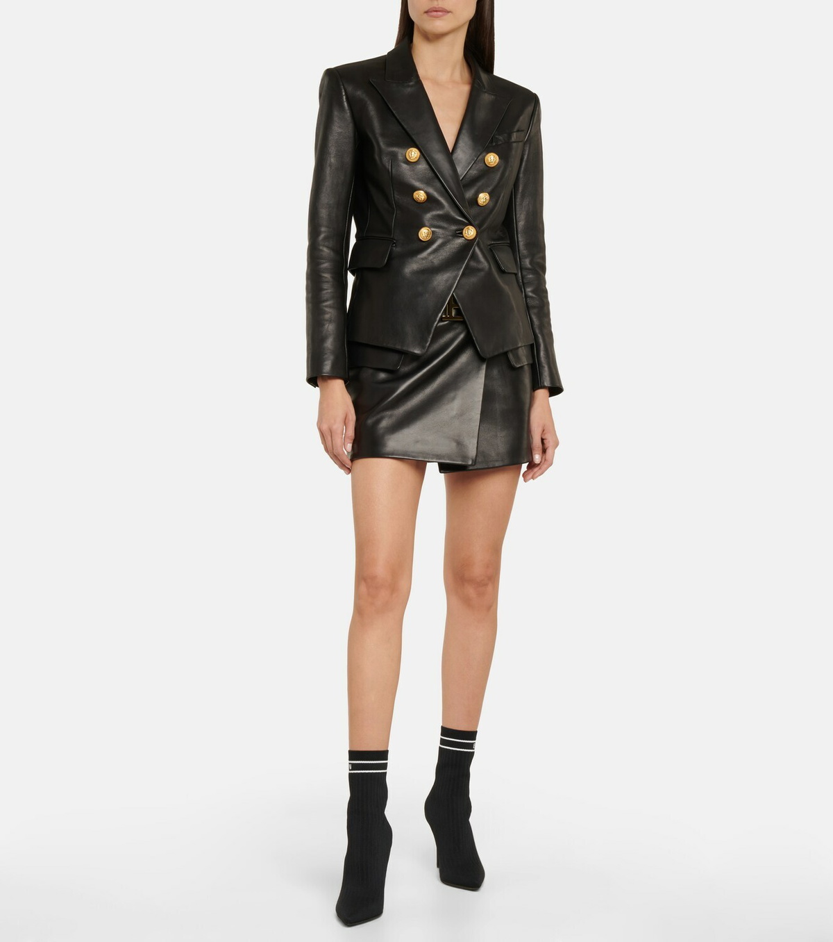 Balmain - Leather blazer Balmain