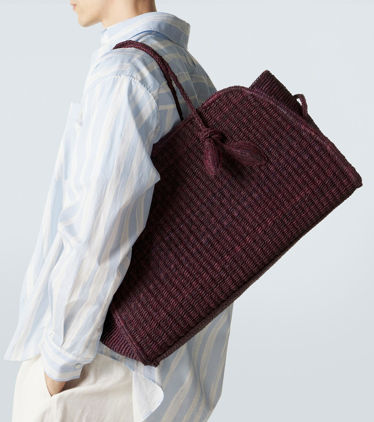 Jacquemus Turismo Large raffia shopper