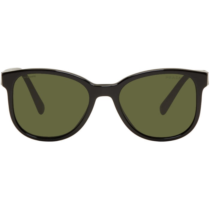 Photo: Prada Black Logo Plaque Sunglasses 