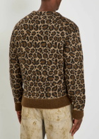 Second Layer Chevy Intarsia Mohair-blend Cardigan Leopard