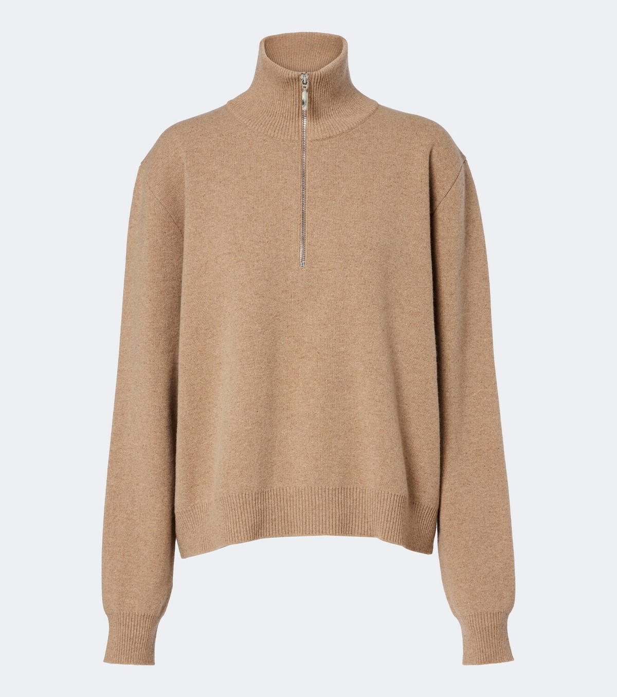 Róhe Wool-blend half-zip sweater