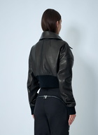 Rick Owens Leather Bomber Jacket