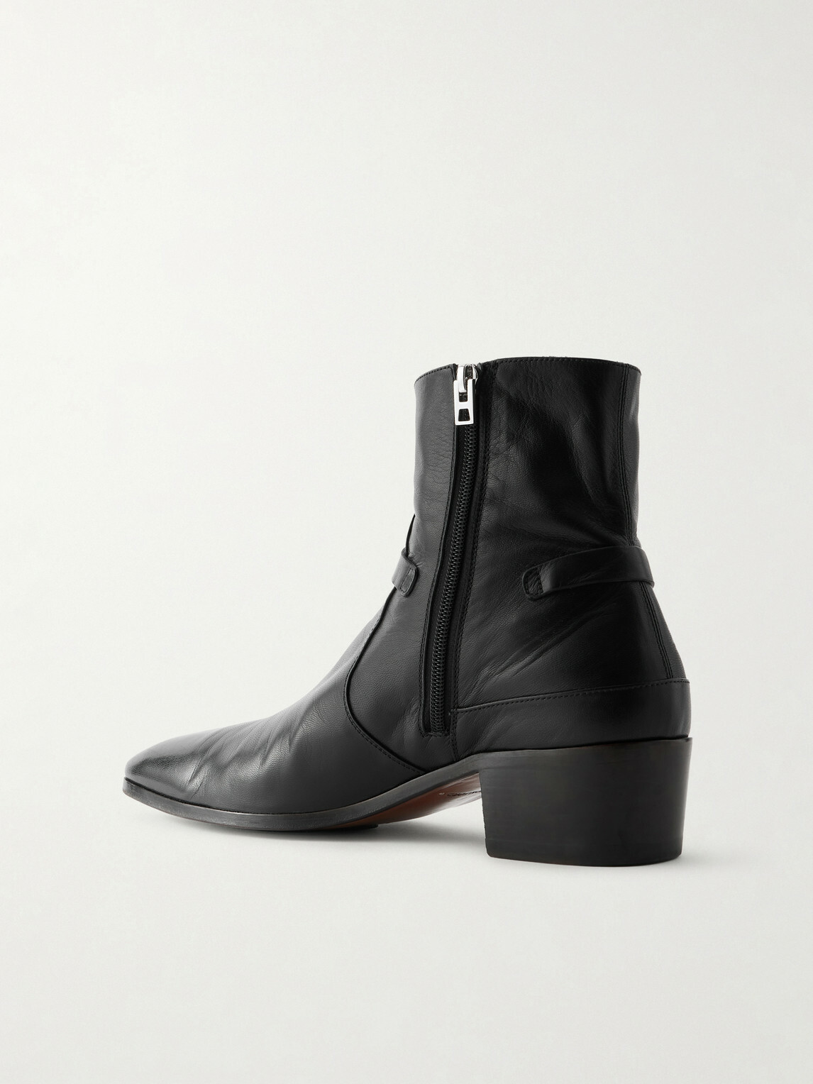 TOM FORD - Clint Embellished Leather Boots - Black