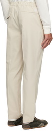 Moncler Beige Tailored Gabardine Trousers