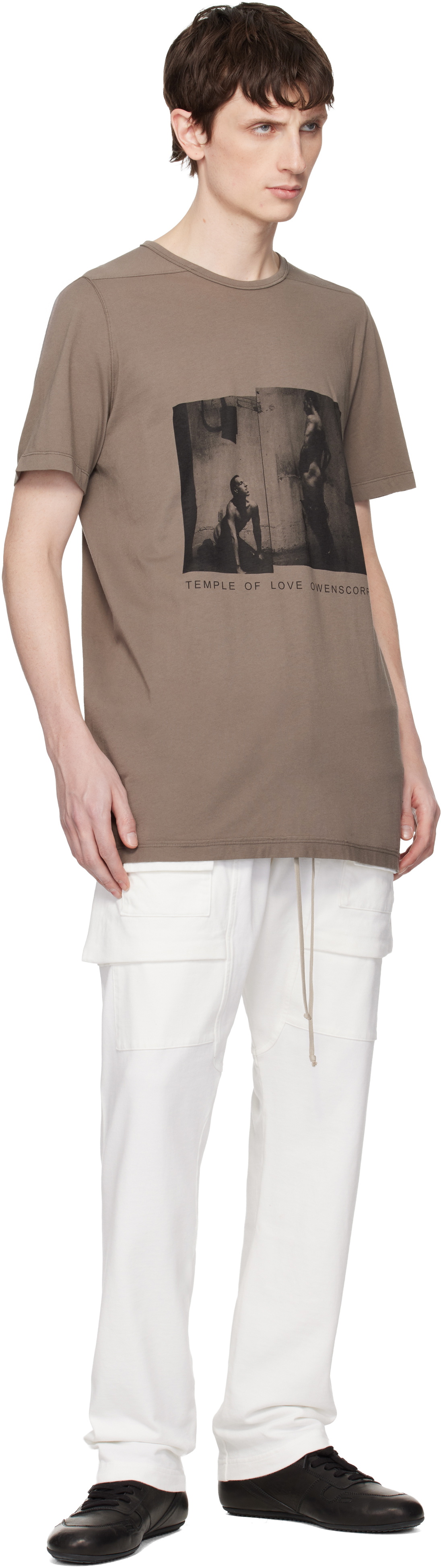 Rick Owens DRKSHDW Off-White Temple Creatch Drawstring Cargo Pants