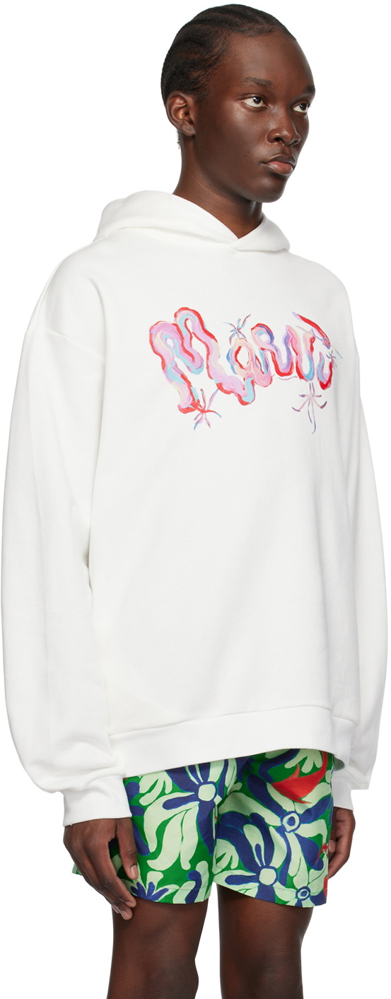 Marni White Printed Hoodie Marni