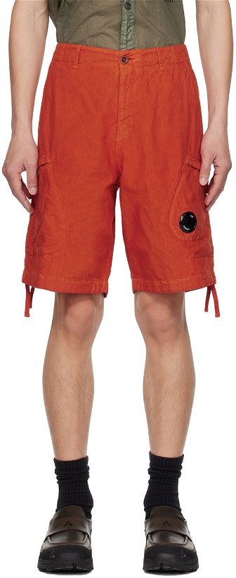 Photo: C.P. Company Orange Light Shorts