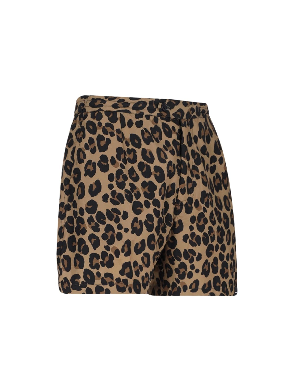 Aspesi Leopard Print Swim Shorts