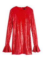 Rotate Sunday Sequin-embellished Tulle Mini Dress Red 34 (UK6 / XS)