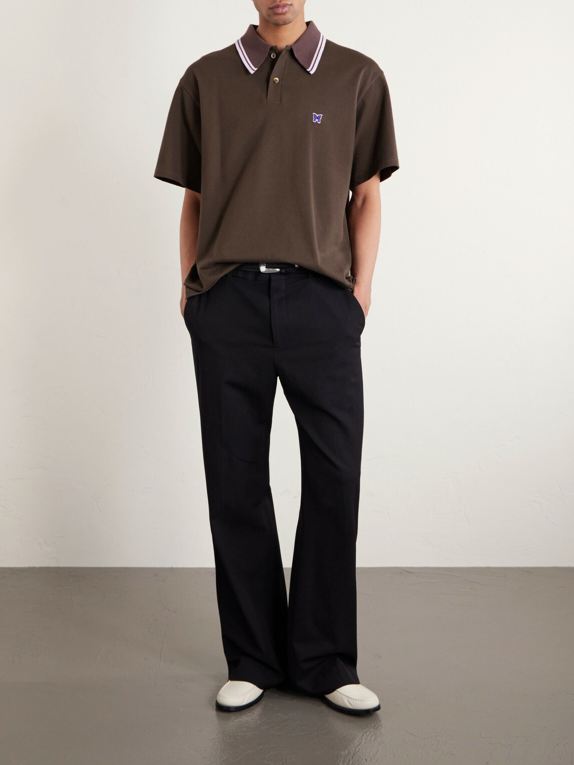 Needles - Logo-Appliquéd Cotton-Piqué Polo Shirt - Brown