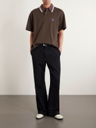 Needles - Logo-Appliquéd Cotton-Piqué Polo Shirt - Brown