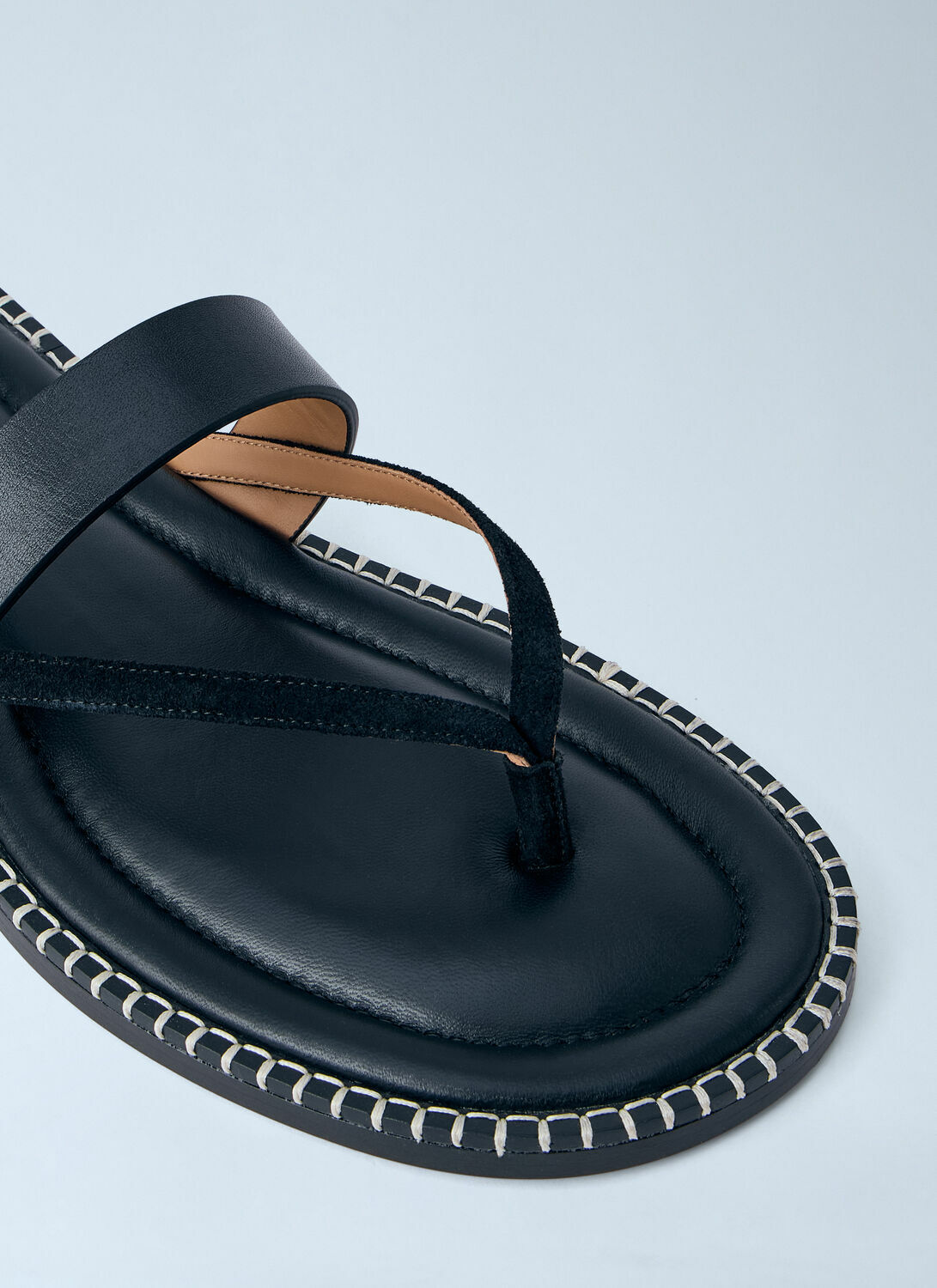 Dries Van Noten Leather Thong Sandals