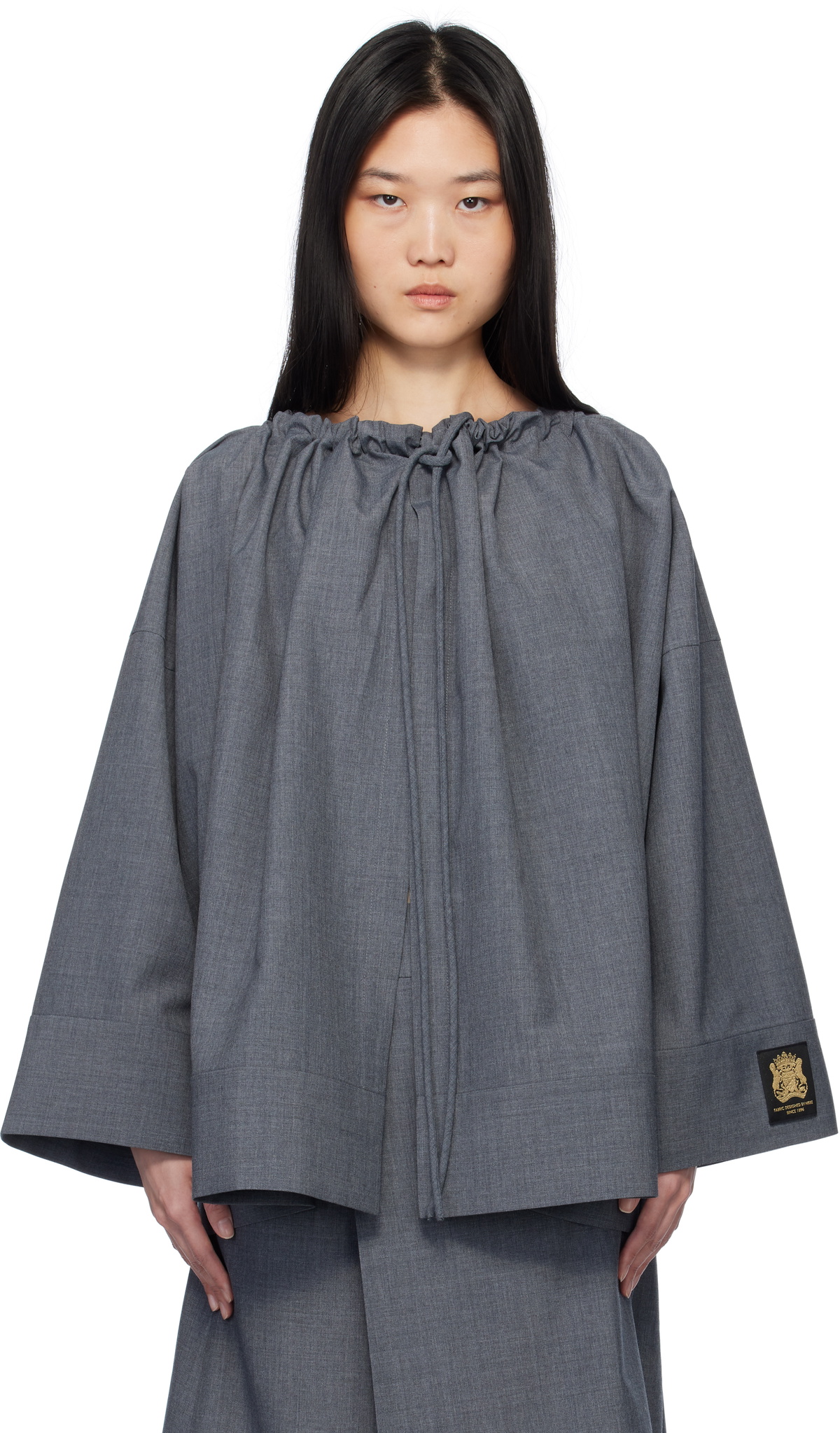 AO Yes Gray Drawstring Jacket
