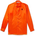 Off-White - Oversized Logo-Appliquéd Nylon Shirt - Orange