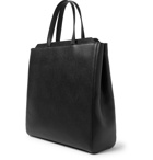 Valextra - Pebble-Grain Leather Tote Bag - Men - Black