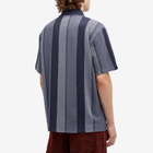 Polar Skate Co. Men's Herringbone Jacques Short Sleeve Polo in Blue