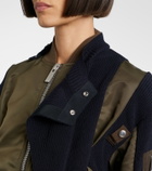 Sacai Paneled blouson jacket