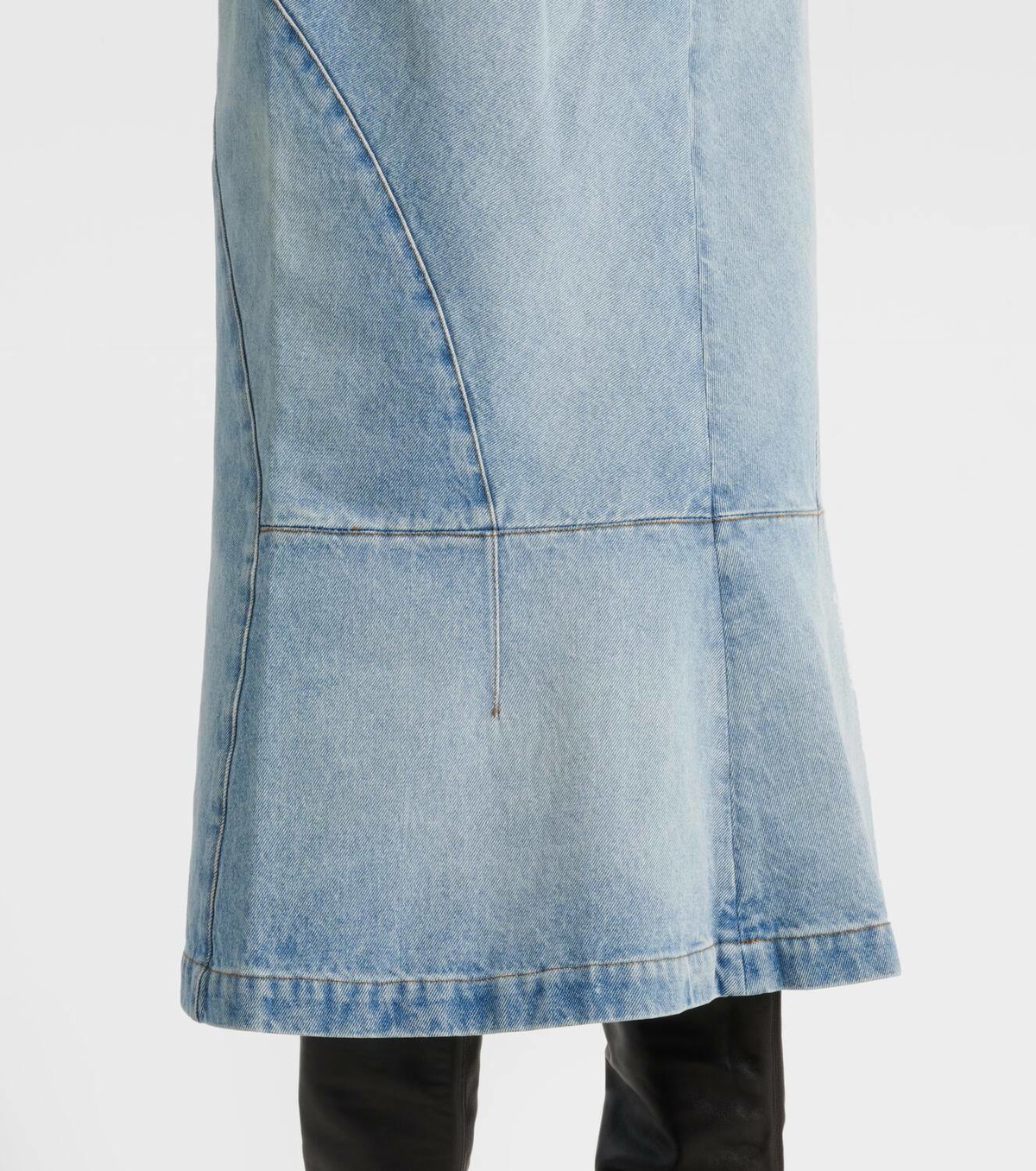 Dries Van Noten Women's Midi Skirt Sovora Blue