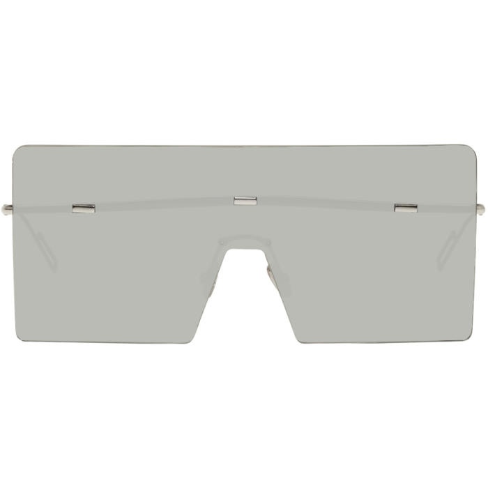 Photo: Dior Homme Silver Hardior Shield Sunglasses 