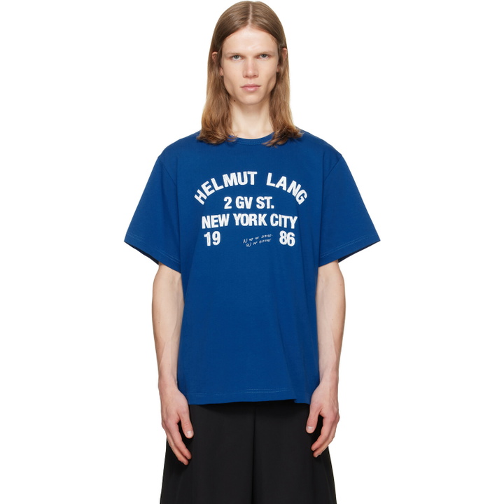 Photo: Helmut Lang Blue Varsity T-shirt