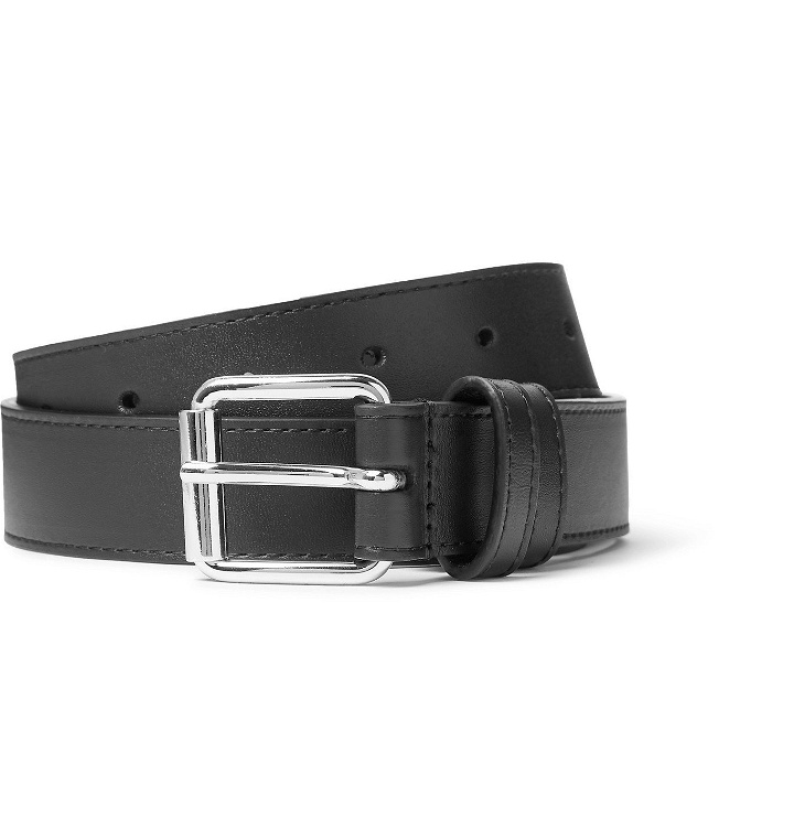 Photo: Comme des Garçons - 3cm Leather Belt - Black