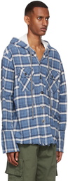 Greg Lauren Blue Boxy Shirt