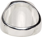 Hatton Labs SSENSE Exclusive Silver Dalmatian Signet Ring