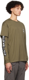 ACRONYM Khaki Layered Long Sleeve T-Shirt