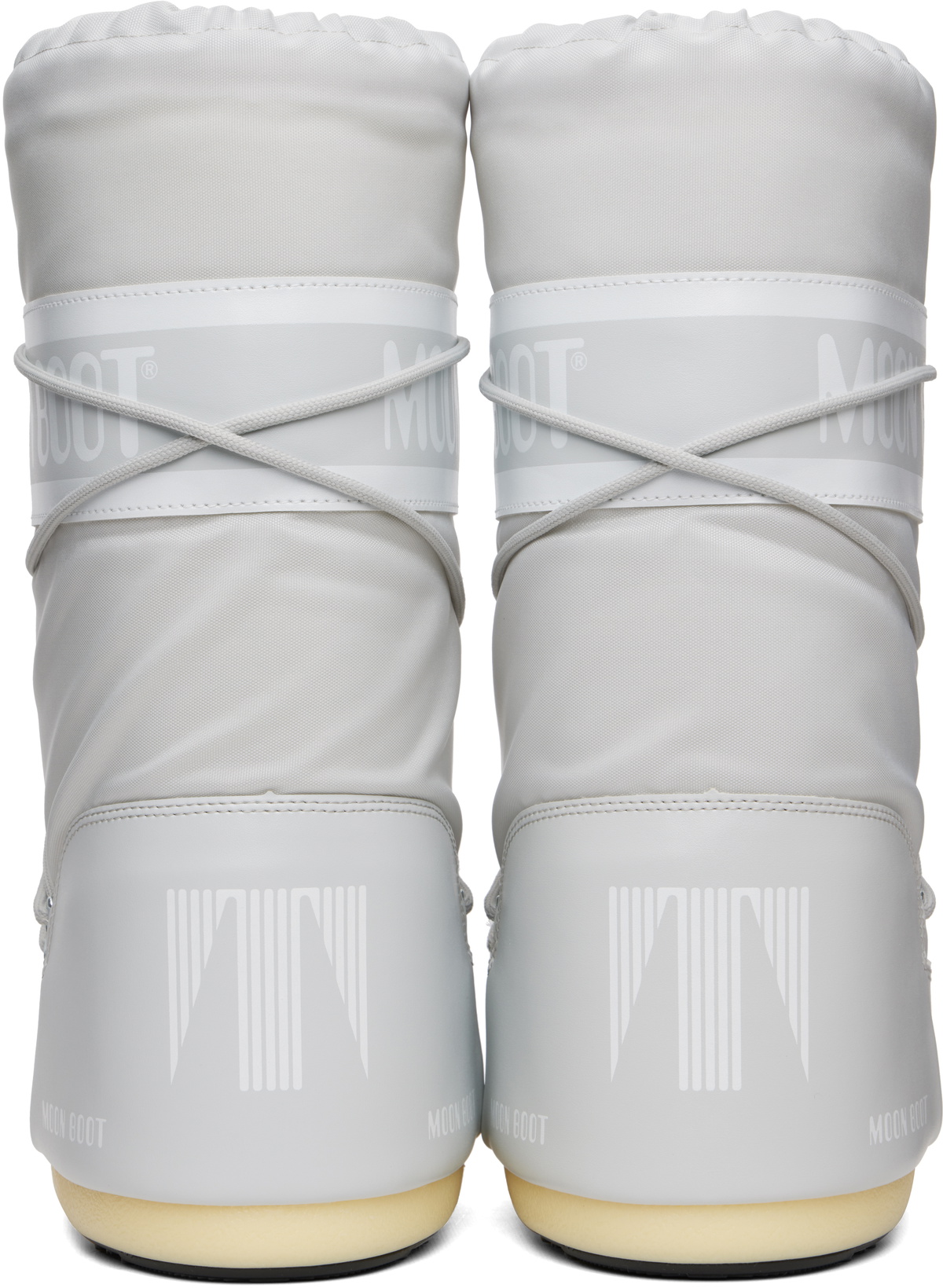 Moon Boot Gray Icon Nylon Boots
