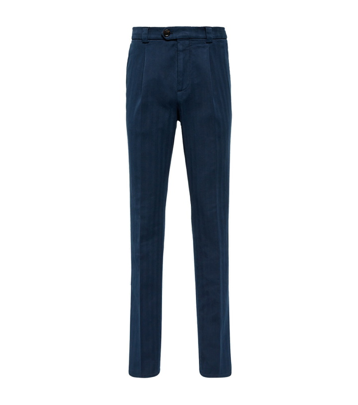 Photo: Brunello Cucinelli - Cotton straight pants