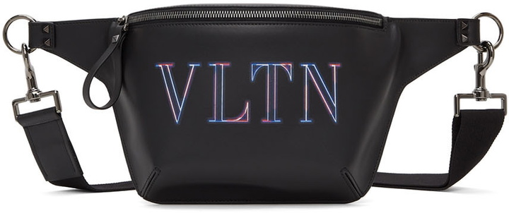 Photo: Valentino Garavani Black VLTN Neon Pouch