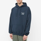 Drôle de Monsieur Men's Not From Paris Back Logo Popover Hoody in Navy