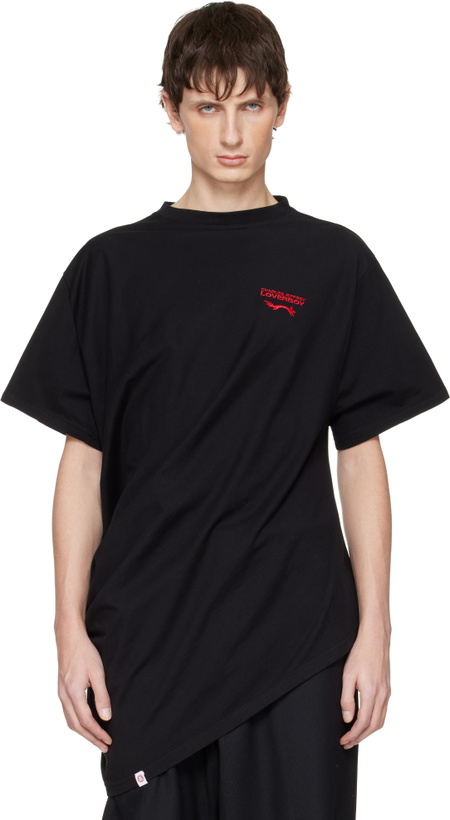 Photo: Charles Jeffrey LOVERBOY Black Topsy Turvy T-shirt