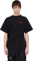 Charles Jeffrey LOVERBOY Black Topsy Turvy T-shirt