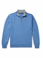 Peter Millar - Cashmere-Blend Half-Zip Sweater - Blue