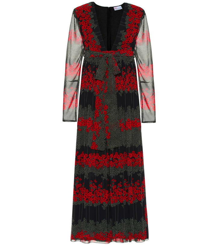 Photo: REDValentino REDValentino pleated floral midi dress