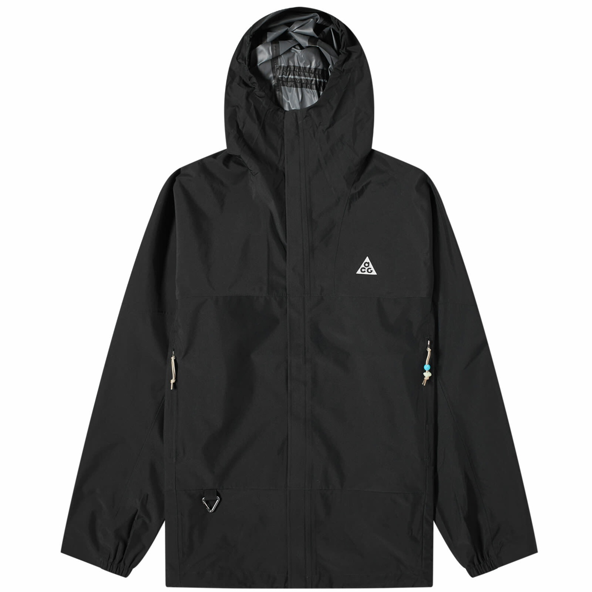 Nike Men's ACG Cascade Rain Jacket in Black/Summit White Nike