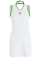 Casablanca Hippie Tennis Velour Mini Dress White