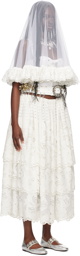 Chopova Lowena SSENSE Exclusive White Beaded Carabiner Maxi Dress