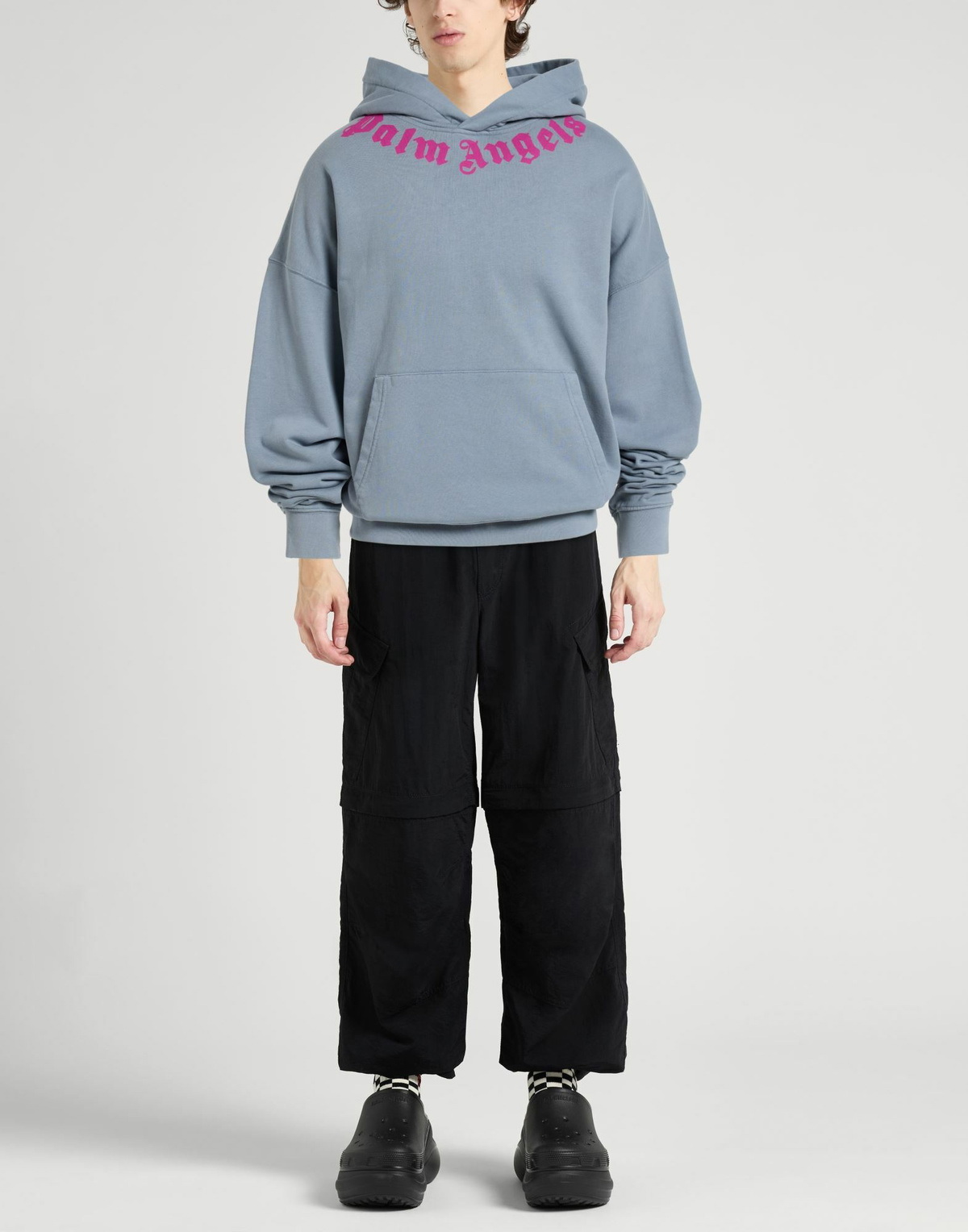 Palm Angels Mens Sweatshirt in Grey