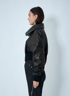 Rick Owens Leather Bomber Jacket